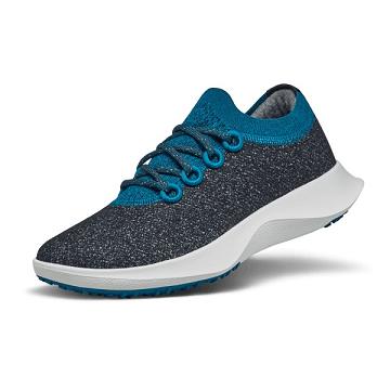 αδιαβροχα παπουτσια Allbirds Μαλλί Dasher Mizzles γυναικεια μπλε γκρι | GR4704HK